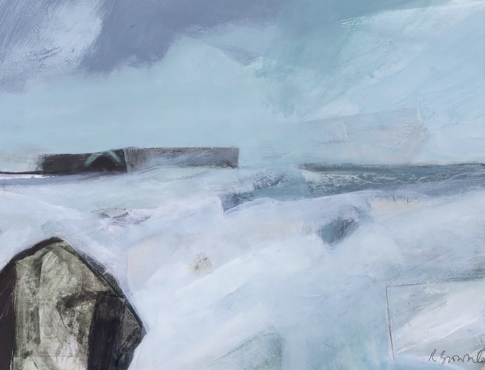 Ruth Brownlee (Scottish, b.1972), mixed media on card, 